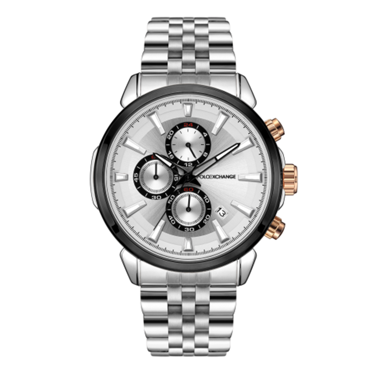 MONTRE POLOEXCHANGE HOMME M.FONCTION ACIER